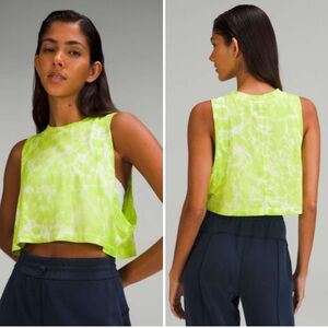 Lululemon All Yours Cropped Cotton Tank Top Tie Dye
Tie Dye Eccentric Lime